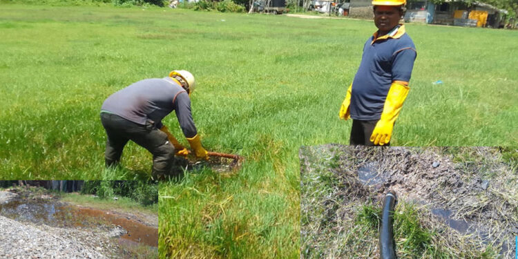 ගුවන් යානා ඉන්ධන නළයක් පුපුරයි