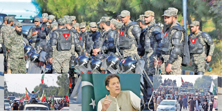 ඉම්රාන්ට නිදහස ඉල්ලා ලක්ෂ සංඛ්යාත ජනතාව අගනුවරට ළඟා වෙති