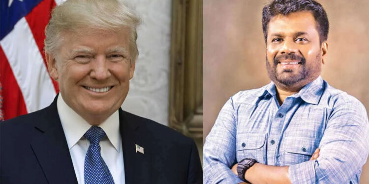 ජනපති අනුර ට්රම්ප්ට සුබ පතයි