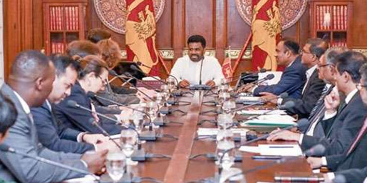 අයි.එම්.එෆ්. සමග සහයෝගයෙන් වැඩ කරන බව ජනපති යළිත් සහතික කරයි