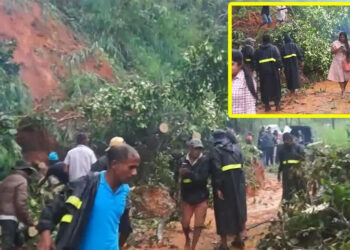 නාවලපිටිය දොළොස්බාගේ මාර්ගයට පස් කන්දක් කඩාවැටේ