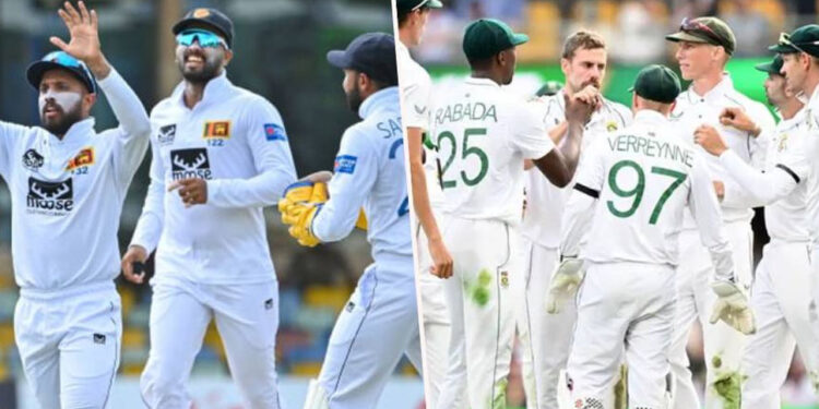 දකුණු අප්‍රිකාවට එරෙහි ශ්‍රී ලංකා සංචිතය නම් කෙරේ