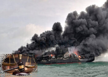 ගිනි ගත් එක්ස්ප්‍රල් පර්ල් නැවේ තොරතුරු හිතා මතා මකලා