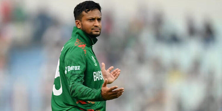 ශකිබ් අල්-හසන්ට පන්දු යැවීම අත්හිටුවයි