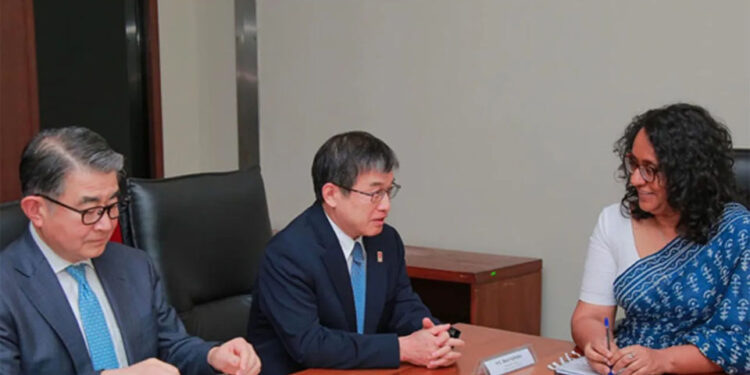 ජයිකා උප සභාපති සහ අගමැතිනිය අතර හමුවක්