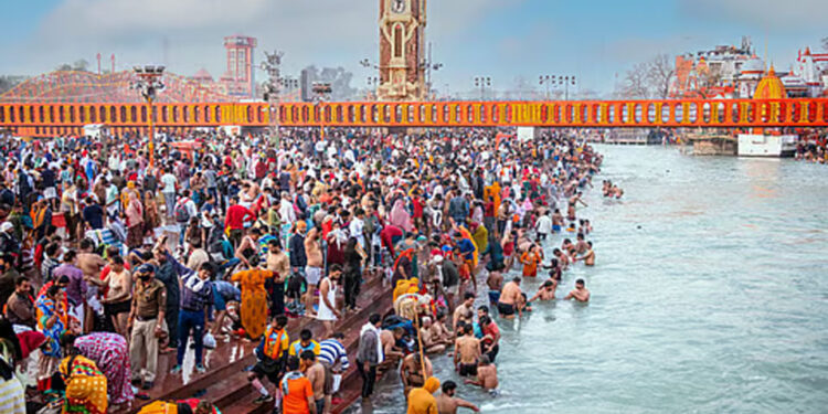 කුම්භමේලා උත්සවයේ තෙරපීමක්