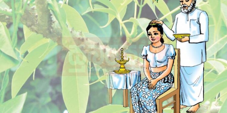හෙට දින හිස තෙල්ගාන චාරිත්‍රයේ ඇති වැදගත්කම