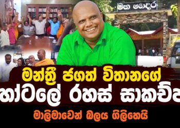මන්ත්රී ජගත් විතානගේ හෝටලයේ රහස් සාකච්ඡා (video)
