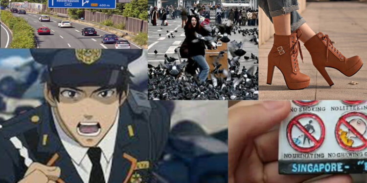 විවිධ රටවල තියෙන විකාර නීති රීති!