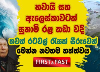 හවායි සහ ඇලෙස්කාවටත් සුනාමි රළ කඩා වදියි – තවත් රටවල් රැසක් සීරුවෙන්