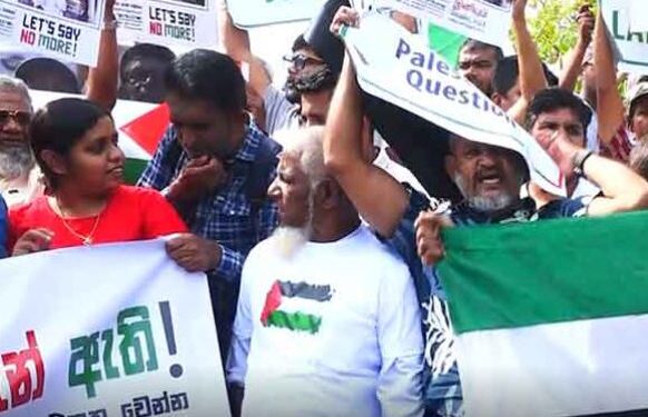 විරෝධතා පා ගමනින් බේස්ලයින් මාර්ගය අවහිර වෙලා