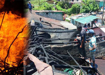 වතු නිවාස පෙළක ගින්නක් නිවාස 4 ක් සම්පූර්ණයෙන් විනාශයි