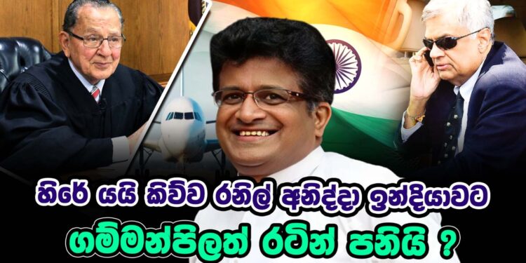 හිරේ යයි කිව්ව රනිල් අනිද්දා ඉන්දියාවට | ගම්මන්පිලත් රටින් පනියි ? (video)