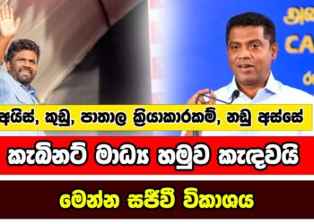 අයිස්, කුඩු පාතාල ක්රියාකාරකම්, නඩු අස්සේ කැබිනට් මාධ්ය හමුව කැඳවයි