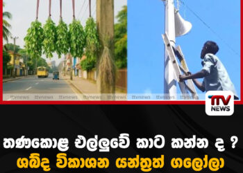 තණකොළ එල්ලුවේ කාට කන්න ද ? ශබ්ද විකාශන යන්ත්‍රත් ගලෝලා