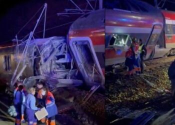 ස්පාඤ්ඤයේ අධිවේගී දුම්රිය දෙකක් ගැටී 21ක් මරුට