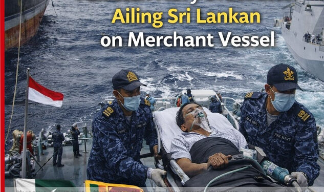 අසාධ්‍ය තත්ත්වයේ සිටි ශ්‍රී ලාංකිකයකු බේරා ගන්න පකිස්ථාන නාවික හමුදාවෙන් සාර්ථක මෙහෙයුමක්