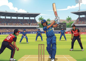 ඇෆ්ගනිස්තානයට එරෙහිව තරඟ බිමට පිවිසෙන ශ්‍රී ලංකා යොවුන් පිල