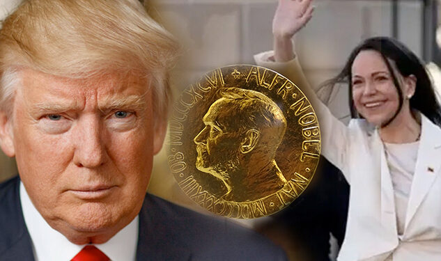 වෙනිසියුලානු විපක්ෂ නායිකාවගේ සාම ත්‍යාගය ජනපති ට්‍රම්ප්ට