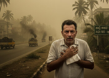 දිවයිනේ ප්‍රදේශ රැසක වායු ගුණාත්මකභාවය පහළට: සෞඛ්‍ය උපදෙස් පිළිපදින්න !