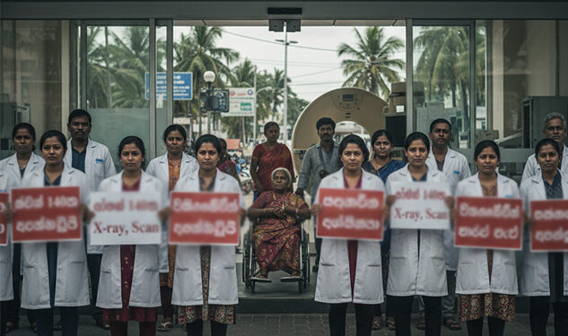 රෝහල් 140ක එක්ස්-රේ සහ ස්කෑන් පරීක්ෂණ ඇණහිටියි : රජයේ විකිරණ විද්‍යා තාක්ෂණවේදීන් සංකේත වැඩ වර්ජනයක