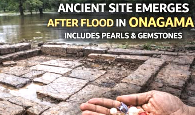 ගංවතුරින් පසු පොළොන්නරුවෙන් ඉපැරණි ගොඩනැගිලි පාදමක් සහ පබළු මතු වෙයි : පුරාවස්තු විනාශ වීමේ අවදානමක්