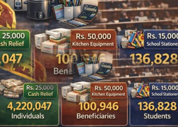 දිට්වා’ සහන යටතේ ලක්ෂයකට අධික සිසුන්ට උපකරණ දීමනා