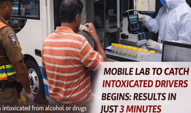 ඩෝප් ඩයිවර්ලා චෙක් කරන්න ජංගම සේවයක් – විනාඩි 3ක් ඇතුළත වාර්තාවක්