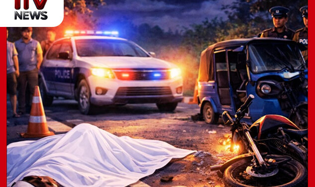 යතුරුපැදි දෙකක් සහ ත්රිරෝද රථයක් ගැටෙයි : 23 හැවිරිදි තරුණයෙකු ජීවිතක්ෂයට