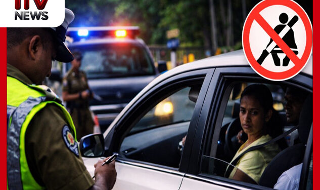 ආසන පටි සහන කාලය අවසන් : අද සිට නීතිය තදින්ම ක්‍රියාත්මකයි