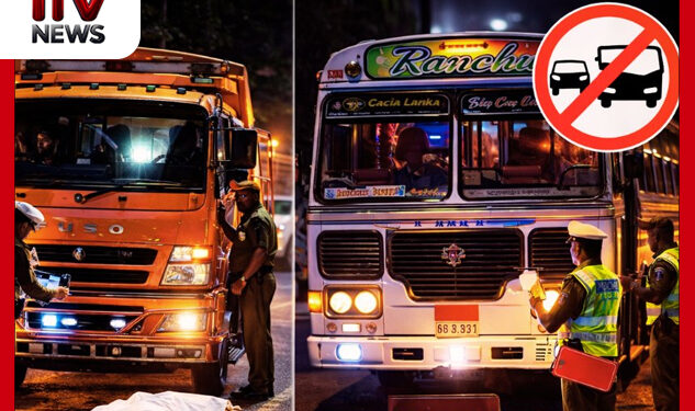 ප්රමිතියෙන් තොරව ධාවනය වූ වාහන 12ක බලපත්ර තහනම් විශේෂ වැටලීමකින් ලොරි සහ බස් රථ කොටු වෙයි