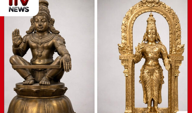 කාලි කෝවිලේ රුපියල් ලක්ෂ 40ක රන් ආලේපිත දේව ප්‍රතිමා දෙකක් සොරාගනී