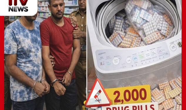 ෆාමසියක් මුවාවෙන් කළ මත්කරල් ජාවාරම කොටු වෙයි : මත්පෙති 2,000ක් රෙදි සෝදන යන්ත්රයක සඟවා තිබියදී හමුවෙයි