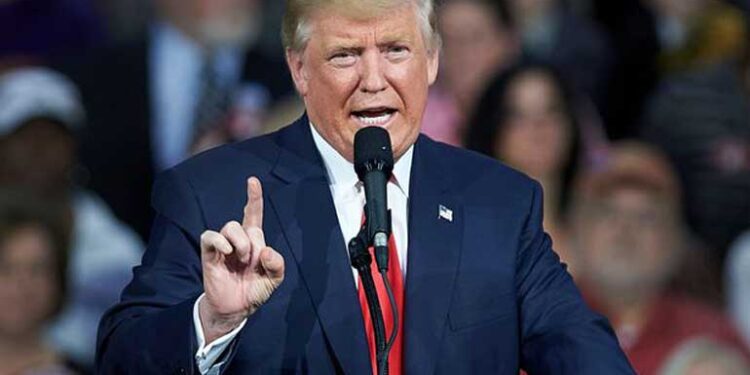 වෙනිසියුලාවේ වැඩ බලන ජනාධිපති ඩොනල්ඩ් ට්රම්ප්