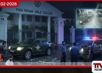 මහනුවර පුෂ්පදාන බාලිකාව අසලදී හමුදා රථයක්  අනතුරකට ලක්වේ රිය පැදවූයේ කවුදැයි  බරපතළ සැකයක්!