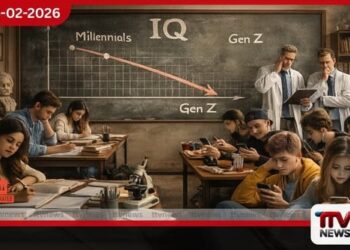 මිනිස් ඉතිහාසයේ ප්‍රථම වරට බුද්ධි මට්ටම පහත වැටේ