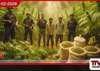 යාල රක්ෂිතයේ මහා පරිමාණ ගංජා හේනක් තිදෙනෙක් අත්අඩංගුවට