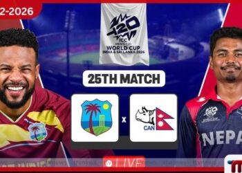 කාසියේ වාසිය බටහිර ඉන්දීය කොදෙව් පිලට; නේපාලයට පළමුව පන්දුවට පහරදීමට ආරාධනා කෙරේ