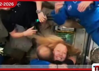 ගගනගාමීන් 4 දෙනෙකු  ජාත්‍යන්තර අභ්‍යවකාශ මධ්‍යස්ථානයට