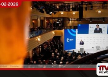 අමෙරිකානු රාජ්‍ය ලේකම්  මාර්කෝ රූබියෝ  යුරෝපා සංචාරයක