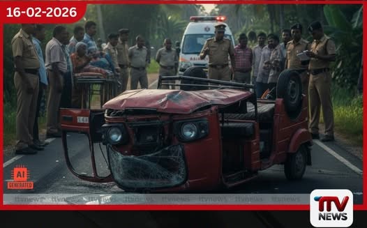 ප්රතිකාර ලබාගෙන නිවස බලා යද්දී සිදුවූ ත්රීරෝද රථ අනතුරකින් 80 හැවිරිදි රියදුරෙකු ජීවිතක්ෂයට