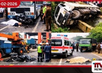 දිවයිනේ ප්‍රදේශ කිහිපයක මාරක රිය අනතුරු