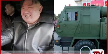 උතුරු කොරියානු නායක කිම් ජොන් උන්  න්‍යෂ්ටික හැකියාව සහිත දැවැන්ත රොකට් පද්ධතියක් පදවයි