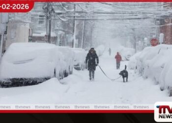 ඇමෙරිකාවට බලපෑ දරුණු හිම කුණාටුවෙන්  ගුවන් ගමන් 8,000කට බාධා සංචාරකයෝ දැඩි අපහසුතාවක