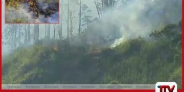 හැටන් සහ රොසැල්ල අතර  දුම්රිය රක්ෂිතයක ලැව්ගින්නක්