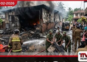 කළුතර රබර් නිෂ්පාදන ගබඩාවක ගින්නක් දේපළ රැසකට හානි