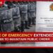 මහජන සාමය ආරක්ෂා කිරීම සඳහා හදිසි නීතිය තවදුරටත් දීර්ඝ කෙරේ