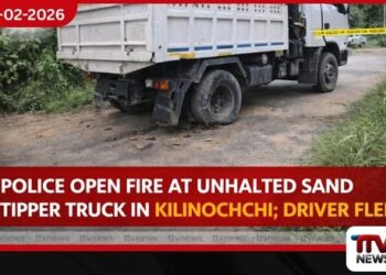 අණ නොතැකූ වැලි ලොරියකට පොලිස් වෙඩි ප්‍රහාරයක්: රියදුරු පලායයි