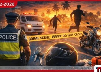 බන්ධනාගාර නියාමකවරයෙකුට තියුණු ආයුධයකින් පහර දී යතුරුපැදිය කොල්ලකයි