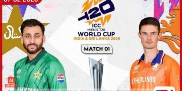 T20 ලෝක කුසලාන සමාරම්භක තරගයෙන් නෙදර්ලන්තය පරදා පාකිස්ථානයට තියුණු ජයක්